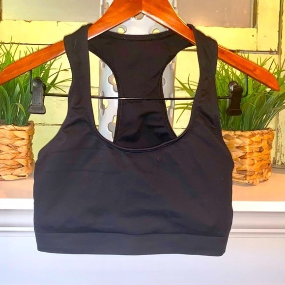 Lululemon Black High Impact Racerback Sports Bra Size 8 Activewear Work Out - Picture 1 of 4